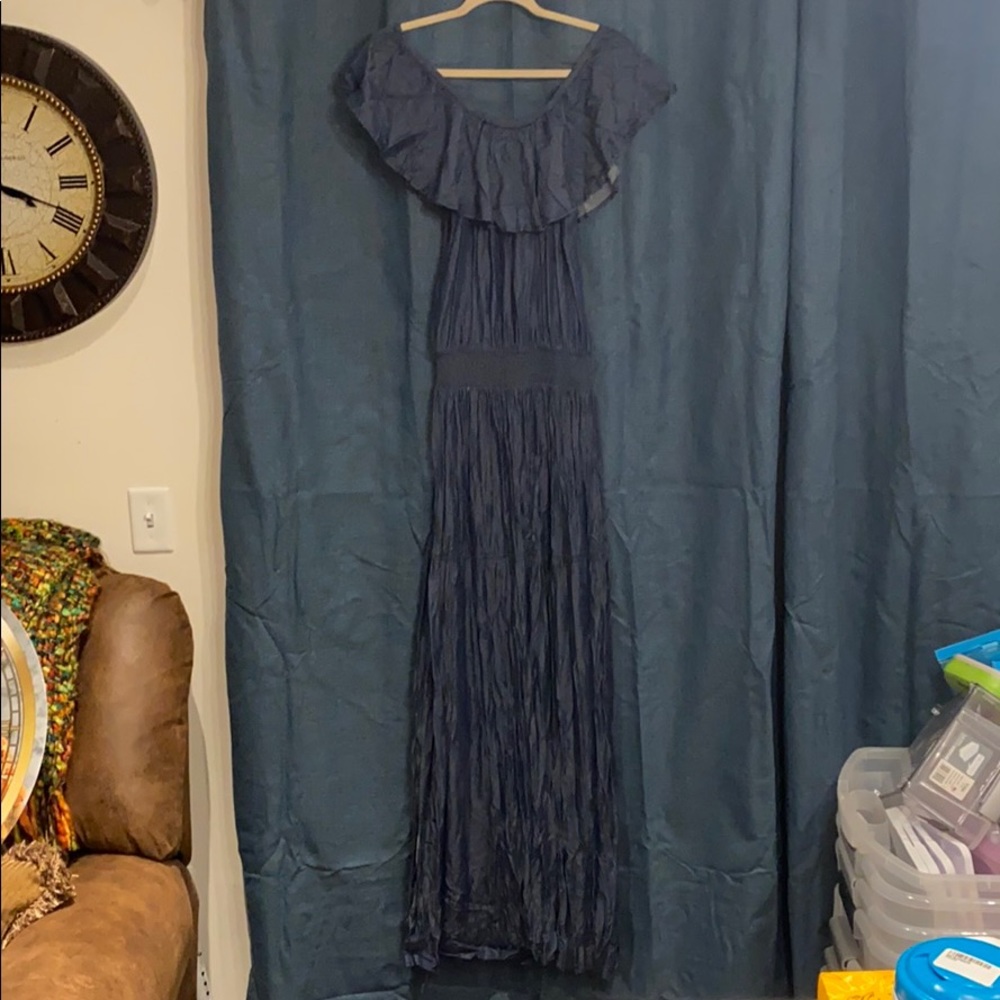 INC cold shoulder Denim Dress